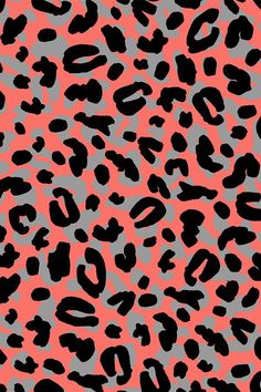 an animal print pattern with black and pink colors on the bottom half of the image