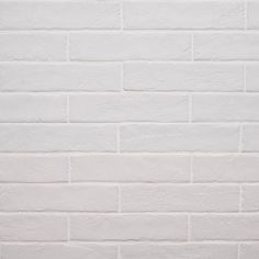 a white brick wall with no mortar or mortar