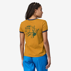 The Water People collection celebrates Patagonia’s unique history that includes surfers who climb and climbers who surf. This ringer-style T-shirt is made with organic cotton, and it uses 84% less water and creates 16% less CO2 than a conventional cotton T-shirt. Made in a Fair Trade Certified™ factory. Ringer Tee, Cotton T Shirt, Cotton Tshirt