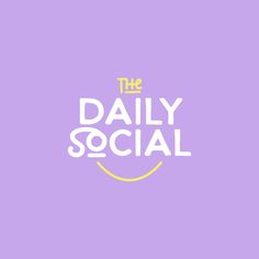 the daily social logo on a purple background