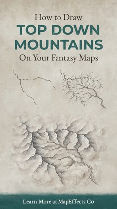 how to draw top down mountains on your fantasy maps by learn more at mapletree com