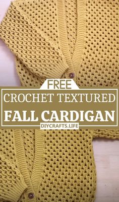 Crochet Fall Cardigan Patterns - Warm and Stylish - DIY Crafts Crochet Templates, Fall Patchwork, Beach Bag Pattern, Crochet Christmas Stocking Pattern, Handmade Sweaters, Crochet Curtain Pattern, Crochet Christmas Wreath, Sweater Pattern Free, Crochet Beach Bags