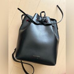 The Cult Favorite Bucket Bag, Mini Size Inside Is Red Some Scratches But Good Condition Mansur Gavriel Mini Bucket Bag, Mansur Gavriel Bag, Mini Bucket Bag, Mini Bucket Bags, Mini Bucket, The Cult, Mansur Gavriel, Bucket Bag, Bag Lady