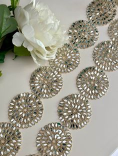 This Lace & Trims item by lacetrimssindia has 63 favorites from Etsy shoppers. Ships from India. Listed on Nov 15, 2024 Mirror Lace, Festive Dress, Mirror Trim, Diy Fashion Projects, Embroidery Stitching, Bridal Belt, Fashion Project, Lace Border, Gold Threads