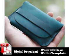 "Wallet Pattern PDF, Leather Wallet PDF, Wallet Pattern, Leather PDF Pattern, Wallet Template, Leathercraft Pattern, Small Wallet Pattern. This is a DIGITAL DOWNLOAD. A4 PDF files. Standart A4 size, print to A4 paper 1:1 - 100% size. Wallet Size: 3,34X4.33\" (8.5X11 cm)           ★ 3.14\" X 4.33\" in (8 cm X 11cm)           ★ One pocket for cash and for card           ★ You can place 5 cards It is recommended to use 1.2 mm to 1.5 mm leather You can Download this pattern after payment." Small Wallet Pattern, Leathercraft Pattern, Wallet Ideas, Wallet Template, Leather Patterns, Vintage Business Cards, Leather Wallet Pattern, Leather Craft Patterns, Purse Pattern