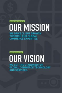 the cover of our mission, we drive client growth through global experience