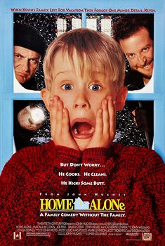 the movie poster for home alone