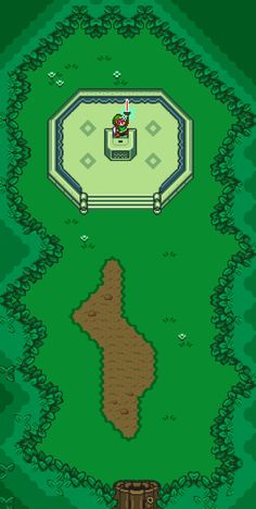 the legend of zelda's map is shown in this screenshot from the game