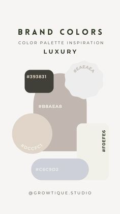 the brand color scheme for luxury