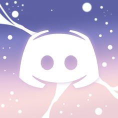 an animated image of a white object with two eyes on it's face and snow falling around