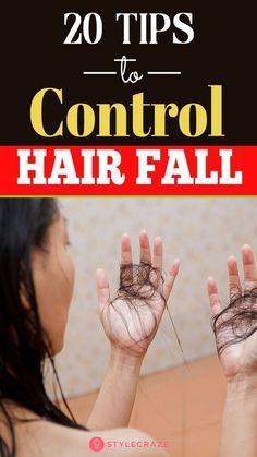 Hair Fall Control Tips, Grow Thick Long Hair, Hair Fall Remedy, Home Remedies For Hair, Hair Thickening, Hair Remedies, Easy Hair, Hair Problems