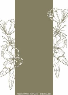 an image of flowers on a brown and white striped background with place for the text