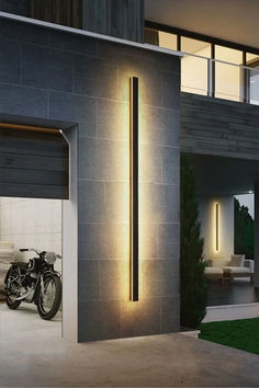 Modern Outdoor Wall Sconce Modern Outdoor House, Outdoor House Lighting, Gym Architecture, House Lighting Outdoor, Landscape Spotlights, Exterior Lights, Bathroom Inspiration Modern, Modern Outdoor Lighting, Home Exterior