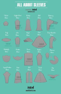 the instructions for how to make an all about sleeves