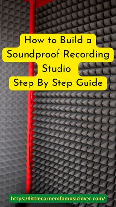 How to Build a Soundproof Recording Studio – Step By Step Guide Diy Music Studio, Professional Recording Studio, Recording Booth, Music Recording Studio, Learn Singing, Music Mixing