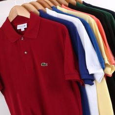 Lacoste Polo Shirt Men, Camisa Lacoste, Polo Shirt Lacoste, Lacoste Clothing, Vans Jacket, Clothing Store Displays, Preppy Boys, Lacoste T Shirt