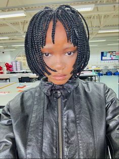 Braid Bob Hairstyles For Black Women, Short Braid Hairstyles, Hair Inspo Black, Short Hair Natural, Short Braid, Pixie Braids, Black Creatives