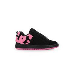 Girls' DC Little Kid & Big Kid Court Graffik Sneakers | Shoe Carnival Dc Shoes Outfit, 2000 Sneakers, White Girl Aesthetic, American Core, Manba Gyaru, 2000s Shoes, Dc Shoes Women, Back To School Stuff, Y2k Bratz