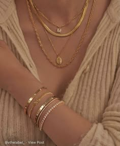 Bracelets And Necklaces, Gold Bracelets