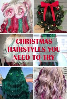 Get into the holiday spirit with these 25+ vibrant Christmas hair color ideas. Transform your look for the festive season. #christmashairstyles #holidayhair #festivehair #christmashair #holidayhairstyles #partyhair #winterhair #christmasparty #hairstyleinspo #hairtutorials #holidaylooks #christmasbeauty #festivebeauty #hairgoals #christmasglam #holidayvibes #winterhairstyles #christmasinspo #hairideas Hair Ribbon Hairstyles, Hairstyle Ribbon, Hair Ribbons Hairstyles, Hair Bow Hairstyle, Holiday Hair Ideas, Holiday Hair Tutorial, Christmas Hair Ideas