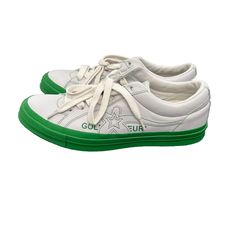 Converse One Star Ox Golf Le Fleur Green Mens 9.5 Chuck Taylor Converse Golf Le Fleur, Men's Converse, Converse One Star, Shoes Converse, One Star, Converse Shoes, Chuck Taylor, Ox, Chuck Taylors