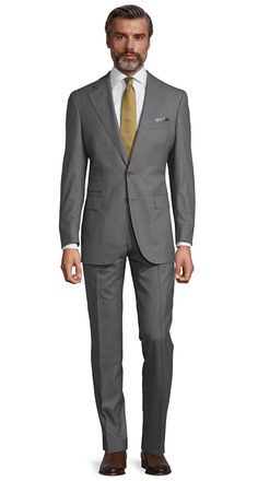 Vendetta Premium Grey Pick & Pick Suit - Oliver Wicks Men’s Gray Suit, Gray Business Casual Suits With Pressed Crease, Gray Formal Suit, Classic Gray Suits For Wedding, Elegant Gray Double Breasted Suit With Suit Collar, Elegant Gray Double Breasted Suit For Office, Formal Gray Suit With Suit Collar, Classic Gray Business Casual Suit, Tailored Gray Suit For Formal Occasions