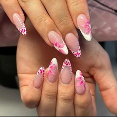 Pink Cheetah Nails, Girly Acrylic, Cheetah Nails, Girly Acrylic Nails, Acrylic Nails Coffin Short, Pink Acrylic Nails