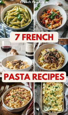 French Pasta Dishes, International Pasta Recipes, Crockpot French Recipes, French Dishes Easy, French Pasta Recipes, Easy French Recipes Dinner, Paris Recipes, Authentic French Recipes, French Dinners