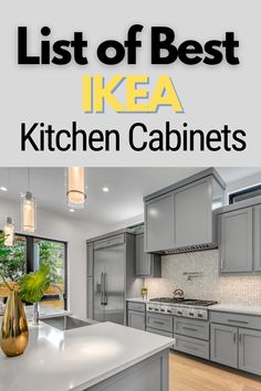 the best ikea kitchen cabinets are in this postcard for an article on how to use them