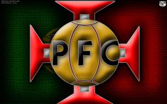 an image of a ball and arrows with the word ppfc on it's side