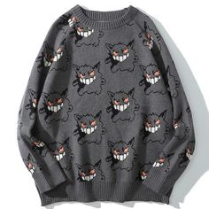 Hip Hop Streetwear Men Clothing - NuelCart Mens Fall Outfits, Kawaii Sweater, Y2k Sweater, Trendy Outfits For Teens, Streetwear Men, Estilo Punk