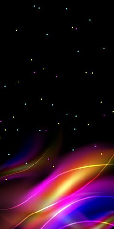 an abstract background with colorful lines and stars in the night sky, suitable to use as a backdrop or wallpaper