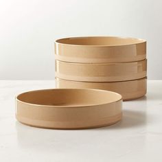 three bowls stacked on top of each other