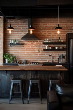 Looking for Industrial Kitchen Ideas? Explore these modern inspirations that will enhance your kitchen’s aesthetic. With sleek designs and innovative decor, these ideas will help you achieve a contemporary and functional kitchen space! Industrial Sink, Industrial Chic Kitchen, Modern Industrial Kitchen, Industrial Theme, Kitchen S, Bar Cart Styling, S Aesthetic, Small Kitchens