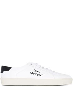 Saint Laurent Court Classic, Superga Sneaker, Sneakers White, Logo Print, White Leather, Low Top, Patch Logo, Top Sneakers, Rubber Sole