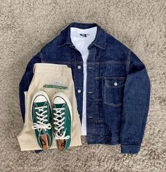 Link in bio for discount✅ Levis Jacket Outfit, Mens Business Casual Outfits, Men's Outfits, Shoes Converse, Outfit Grid, Mens Outfit Inspiration