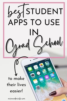 Just started college or grad school? Check out this list of super useful apps for students to boost productivity, improve your uni organisation, time management, study habits, and general college life. This list is perfect for freshman year or for anyone looking for college hacks! #collegehacks #collegestress #collegestudent #gradstudent #freshmanadvice Mft Grad School, Grad Student Organization, Grad School And Working Full Time, Grad School While Working Full Time, Masters Degree Study Tips