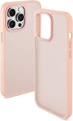 the back and sides of an iphone 11 pro case in pink with two cameras on each side