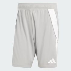 Light up the pitch with these men's adidas Tiro 24 soccer shorts.  TECHNOLOGIES & FEATURES Three side stripes Aeroready moisture-wicking Breathable Unlined FIT & SIZING 7-in. inseam Midrise sits above the hip Regular fit Lightweight Elastic waistband FABRIC & CARE 100% recycled polyester Machine wash Imported Style: IS1408 NOTE:  All items listed in our store are 100% authentic/original, they come from their own brand stores and other Dept Stores.  Our store is located in the United States, therefore all clothing and shoes are based in US sizes. If you need size conversion or measurement, please request them before purchase. PAYMENT:  Please pay no later than 72 hours. Unpaid item case will be opened after the 4th days of purchase. SHIPPING: For US customers: we ship to confirmed eBay addr Bar Logo, Soccer Shorts, Mens Soccer, The Pitch, Active Wear Shorts, Grey Adidas, 72 Hours, Adidas Online, Side Stripe