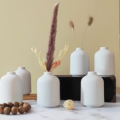 PRICES MAY VARY. 🌼《Matte White Vases》 Bud vases are popular for their simple and functional yet extremely elegant designs, perfect for homes, offices, shops, restaurants, bookshelves, etc., but also weddings, festive dinners, hotels, bridal showers. 🌼《Handcrafted Bud Vase》The vase is made of high-quality A-grade ceramics with pure white glaze, simple and elegant design style. This is the perfect gift for Mother's Day, Valentine's Day, Easter, Halloween, Thanksgiving, Christmas, anniversaries, Boho Bud Vases, Small Corner Decor, Corner Decorating Ideas, Vases For Centerpieces, Plants Wedding, Festive Dinner, White Ceramic Vases, Dry Flower, Plant Vase