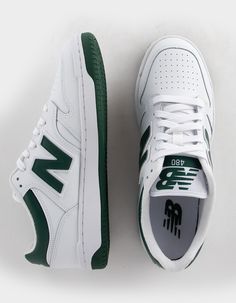 NEW BALANCE 480 Shoes - WHT/GREEN | Tillys