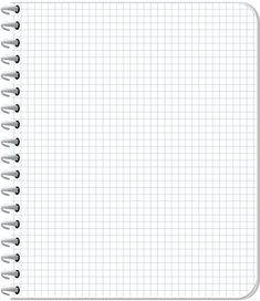 an open notebook with lined paper on top