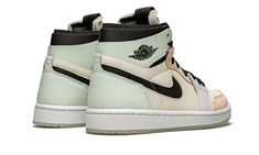 The Women’s Air Jordan 1 High Zoom CMFT “Easter” is a women’s version of the modern remake of Michael Jordan’s first signature shoe in a colorway inspired by the springtime holiday.  Arriving in pastel colored panels, the “Easter” Jordan 1 Zoom CMFT was released by Jordan Brand in Spring 2021 in the soft and airy hues commonly associated with Easter.  The updated Zoom CMFT edition of the Jordan 1 features even more padding around the collar than the standard Jordan 1 model and Nike’s Zoom Air te Air Jordan 1 Zoom Cmft, Yeezy 750, Wmns Air Jordan 1, Nike X Travis Scott, Vapour Max Nike, Jordan Yeezy, Nike Sacai, Low Air Jordan 1, Jordan 8