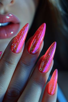 Pink Nail Designs Nails Pink Purple, Summer Nails Pink, Ideas Uñas, Backyard Hammock, Nail Goals, Stunning Nail Designs, Red Acrylic Nails, Latest Nail Trends