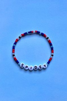 Spiderman Gifts, Pony Bead Bracelets, Bracelet Stacking, No Way Home, Stacking Bracelets, Kandi Bracelets, Diy Bracelet Designs, Beads Bracelet Design, Mens Beaded Bracelets