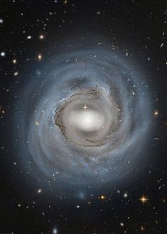 an image of a spiral galaxy in the sky