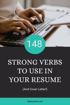 Some power words such as strong verbs have an unfair advantage. They make your writing sound more persuasive, perfect for your resume or cover letter. Strong Verbs, Power Words, Unfair Advantage, Resume And Cover Letter, Resume Tips, Resume Writing