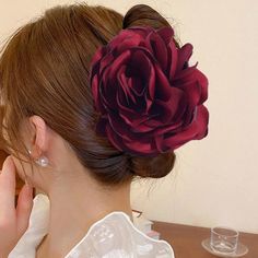 Super Cute And Stylish Ships In 5-10 Business Days Rose Accessories, Rose Hair Clip, Hair Accessories Pins, Jewelry Hair Accessories, Flower Hair Clip, Rose Hair, Wardrobe Accessories, Jewelry Hair, Fabric Flower