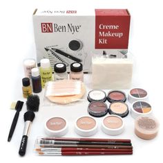 Aging Hair Color, Creme Makeup, Ben Nye Makeup, Scar Wax, Black Eye Pencil, Brown Eyebrow Pencil, Lash Comb, Nye Makeup, Professional Makeup Kit