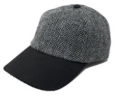 Looking for a stylish and functional accessory for your next golf or baseball game? Look no further than our 100% Harris Tweed cap, the perfect addition to any sports or casual outfit!  Crafted from premium quality Harris Tweed fabric in a beautiful Black and Grey herringbone pattern, this cap is a true statement piece. The leather peak adds an extra touch of sophistication and durability, making it suitable for men and women alike.  The cap features an adjustable leather strap at the back, allowing for a perfect fit for head sizes from approximately 57cm / 22.5 inch to 64cm / 25.25 in. The fully lined cotton twill interior with an Internal sweatband for added comfort and Harris Tweed label add to the luxurious look and feel of the cap.  Our 100% wool cap is fully lined and perfect for all Tweed Scarf, Harris Tweed Fabric, Golf Style, Baker Boy Hat, Black Herringbone, Herringbone Design, Blue Tartan, Grey Herringbone, Wool Caps